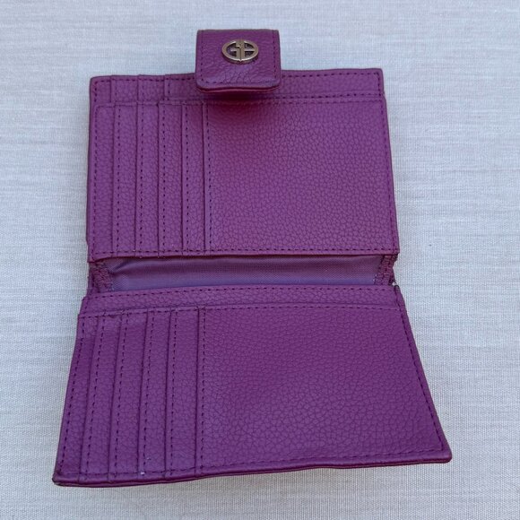 Giani Bernini Genuine Leather Wallet Purple - Picture 5 of 9